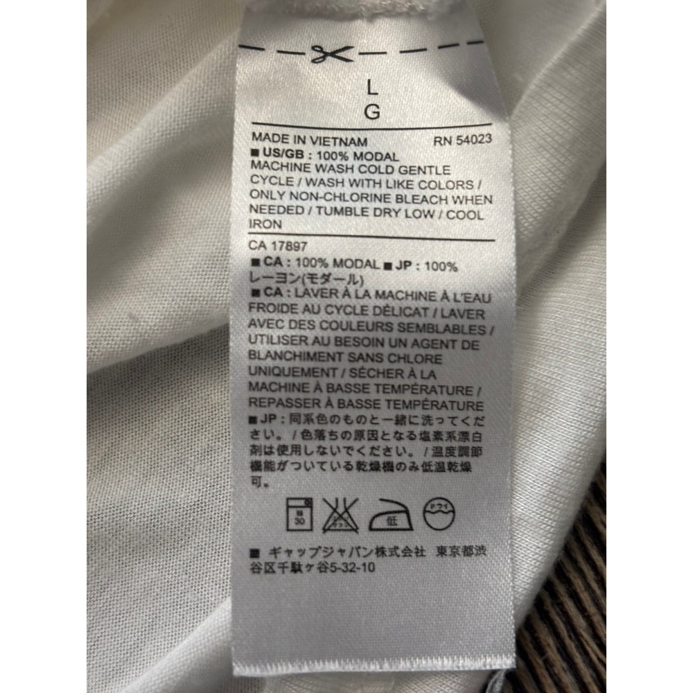 Banana Republic White Modal Double Layer Tiered Tank Top Womens Large RN54023 - Picture 5 of 6